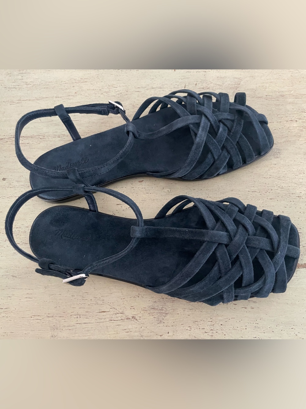 MADEWELL The Milano Fisherman Sandal in Juniper Berry Size 6 NWOB $138 NV666 - Picture 8 of 9